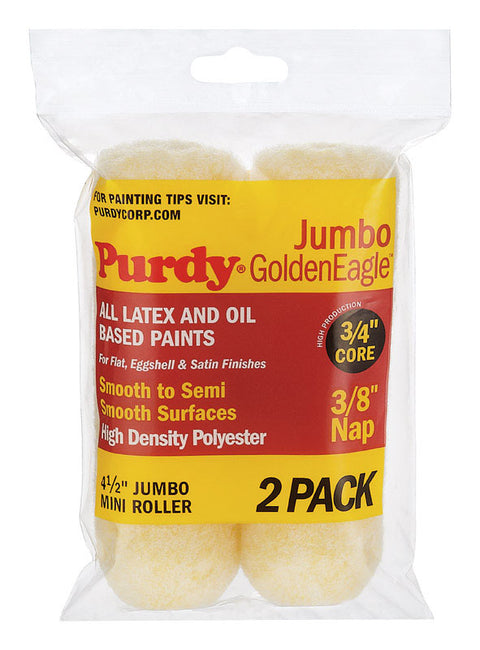 Purdy Golden Eagle Polyester Paint Roller Cover 3/8 in. L x 4-1/2 in. W 2 pk