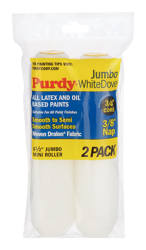 Purdy White Dove Dralon Paint Roller Cover 3/8 in. L x 6-1/2 in. W 2 pk