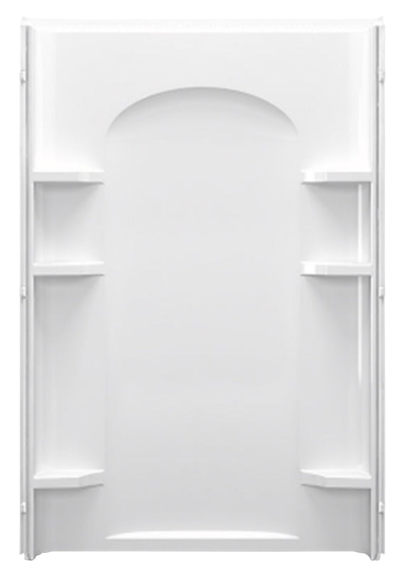 Shower Shell Sterling Ensemble 72222100-0 Shower Back Wall, 72-1/2 in L, 48 in W, V ...