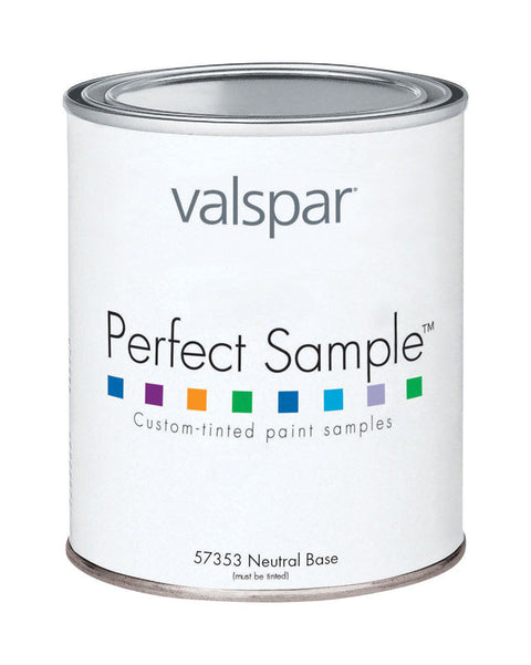 Valspar Interior Acrylic Latex Paint Sample Satin 1 pt. Neutral Base