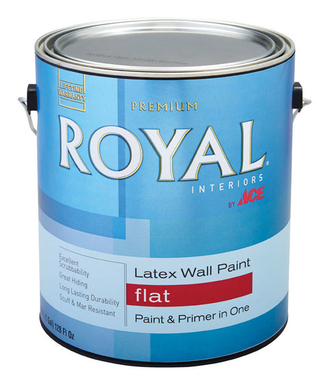 Ace Royal Interior Acrylic Latex Paint Flat 1 gal. Mid-Tone High-Hiding Base