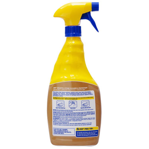 Zep Commercial No Scent Cleaner and Protectant Liquid 32 oz, Pack of 12
