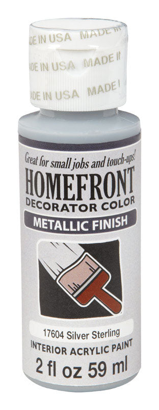 Homefront Metallic Silver Sterling Hobby Paint 2 oz.
