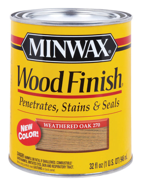 Minwax Wood Finish Transparent Oil-Based Wood Stain Weathered Oak 1 qt.