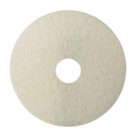 Gator 17 in. D Non-Woven Natural/Polyester Fiber Floor Polishing Pad White, Pack of 5