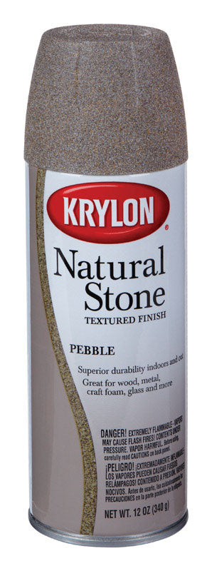 Krylon Pebble Textured Natural Stone Spray Paint 12 oz.