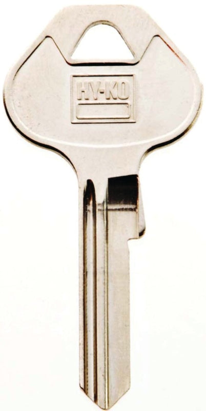 Hy-Ko 11010M70 Key Blank, Brass, Nickel, For: Master Locks and Padlocks, Pack of 10