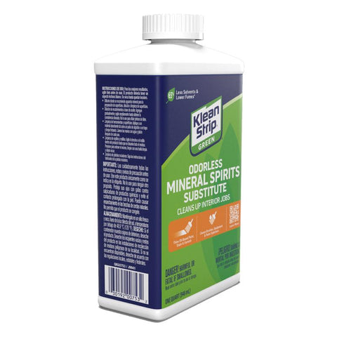 Klean Strip Green Mineral Spirits Oil-Based Thinner 32 oz, Pack of 4