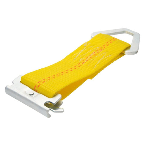 Keeper 47801 E-Track Tie-Off Strap, Steel, Yellow