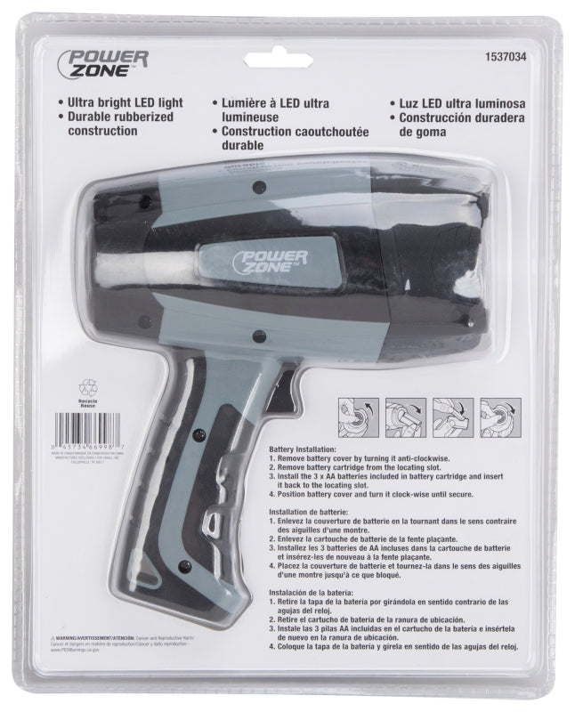 PowerZone 18102203 Handheld Spot Light, 1.5 (For Batteries