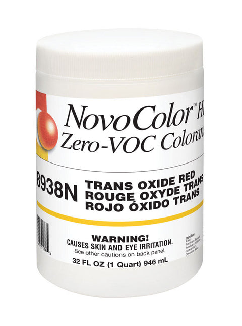 NovoColor HP TR Trans Oxide Red Paint Colorant 1 qt.