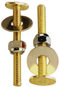 Plumb Pak PP835-150 Bolt Set, 2-1/4 in Dimensions, Brass