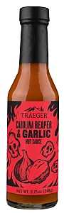 Traeger HOT004 Barbeque Sauce, Carolina Reaper, Garlic, 8.75 oz Bottle, Pack of 12