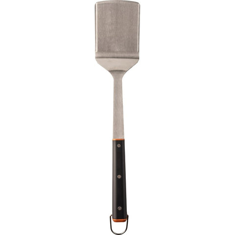 Traeger BAC789 BBQ Spatula, Stainless Steel Blade, Stainless Steel, Teak Wood Handle, 17.13 in OAL
