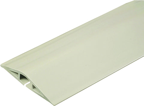 Wiremold CDI-15 Cord Protector, 15 ft L, 2-1/2 in W, Rubber, Ivory