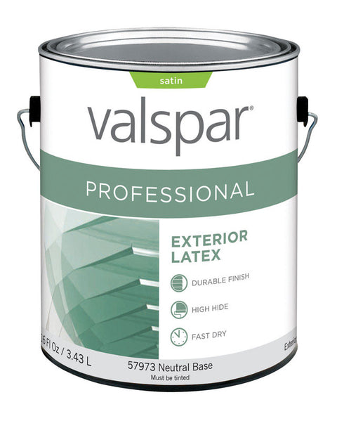 Valspar Contractor Professional Exterior Latex Paint Satin 1 gal. Neutral Base