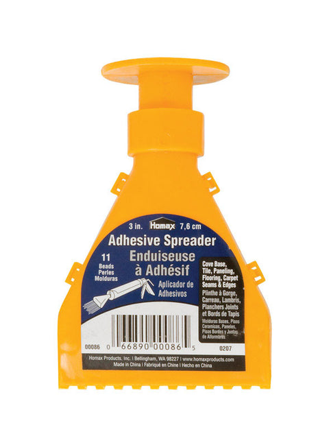 Homax Adhesive Spreader 3 in. W Plastic