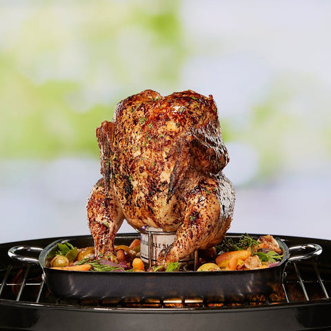 Mr. BAR-B-Q 06126Y Beer Can Chicken Roaster, 6 in W, 6 in D