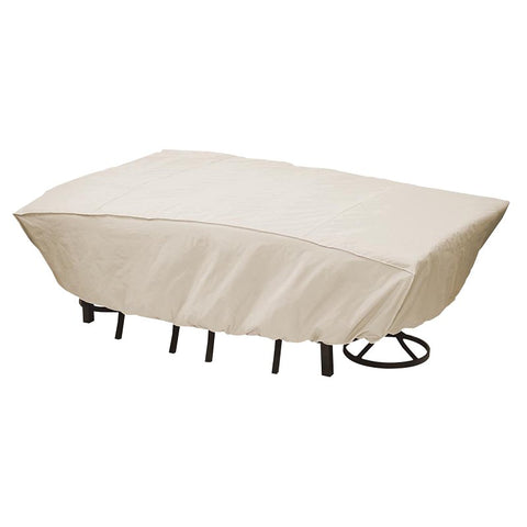 Mr. BAR-B-Q 07837BB Furniture Cover, 8.66 in L, 12.8 in W, 15.95 in H, Elastic, Taupe