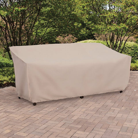 Mr. BAR-B-Q 07840BBGD Sofa Cover, 86 in L, 35-1/2 in W, 39 in H, Polyester, Taupe, For: 86 in Sofas