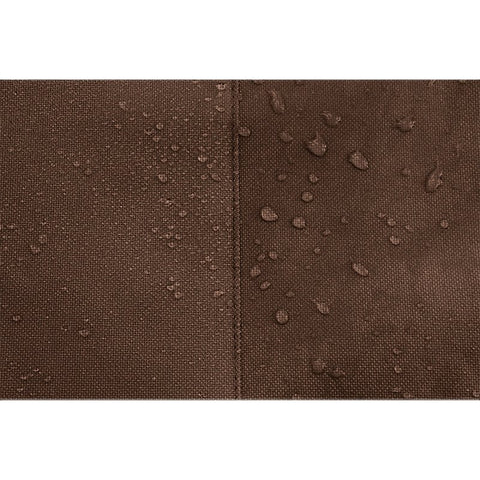 Mr. BAR-B-Q 07844BBGD Firepit Cover, Dark Brown, 38 in L, 38 in W, 18 in H, Elastic, Round