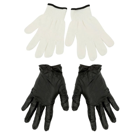 Mr. BAR-B-Q 40359Y Grilling Gloves, Nitrile