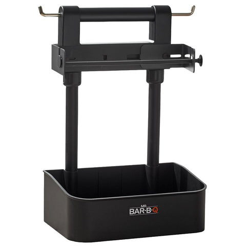 Mr. BAR-B-Q 40410Y Collapsible BBQ Caddy, Plastic, Black