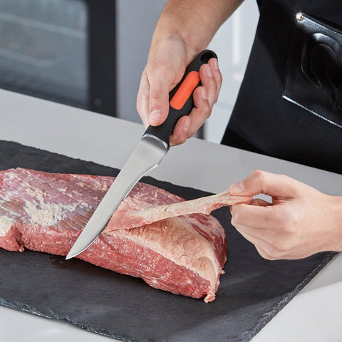 Mr. BAR-B-Q 40018Y Griller's Trimming Knife, Comfort Grip Handle, 13 in OAL