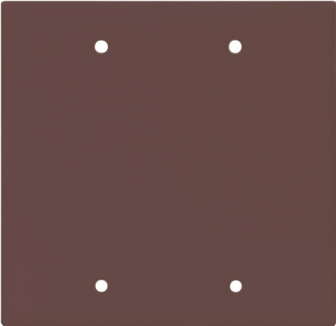 Eaton Cooper Wiring 2137 2137B-BOX Wallplate, 4-1/2 in L, 4.56 in W, 0.08 in Thick, 2 -Gang, Thermoset, Brown, Pack of 10