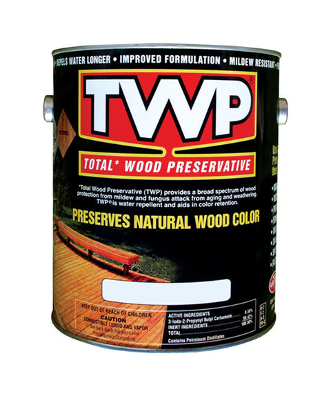 TWP TWP-116-1 Wood Preservative, Rustic Oak, Liquid, 1 gal, Can, Pack of 4