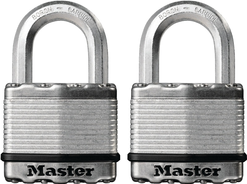 Master Lock Magnum Series M5BLCTHC Padlock, Alike Key, 3/8 in Dia