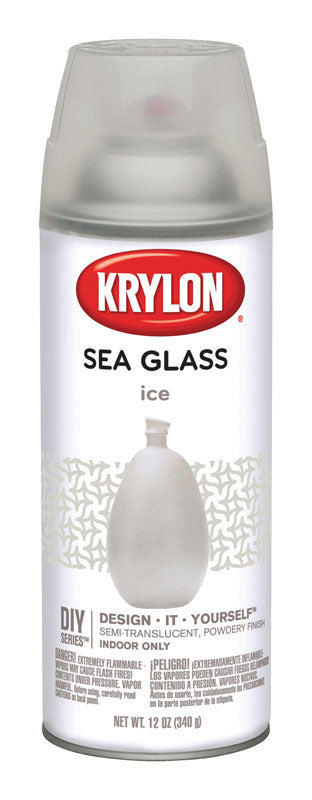 Krylon Semi-Tranlucent Ice Low Sea Glass Spray 12 oz.