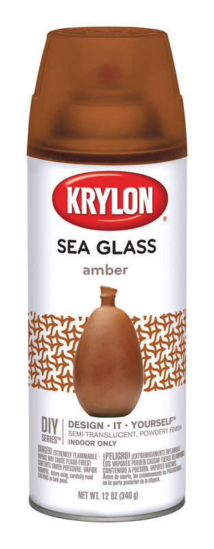 Krylon Semi-Tranlucent Amber Low Sea Glass Spray 12 oz.