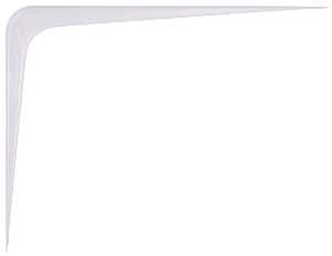 ProSource 21140HL-PS Shelf Bracket, 110 lb/Pair, 10 in L, 8 in H, Steel, White, Pack of 20