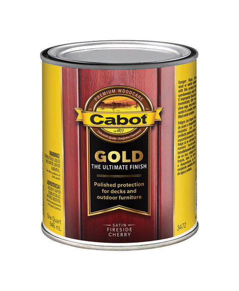 Cabot Gold Transparent Deck Varnish Fireside Cherry 1 qt.
