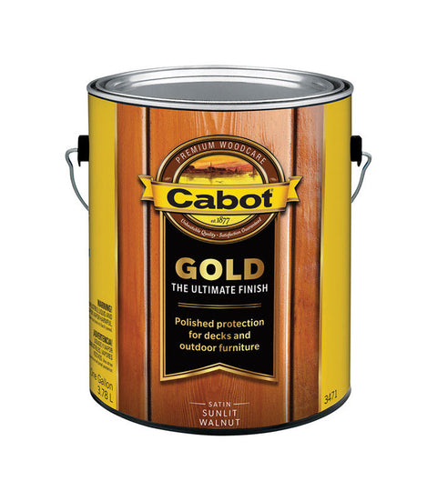 Cabot Gold Transparent Deck Varnish Sunlit Walnut 1 gal.