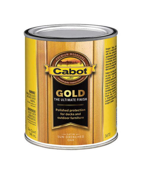 Cabot Gp;d Transparent Deck Varnish Sun-Drenched Oak 1 qt.