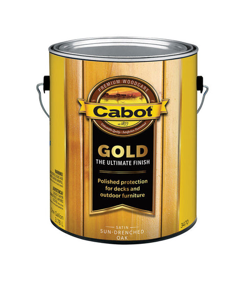 Cabot Gold Transparent Deck Varnish Sun-Drenched Oak 1 gal.