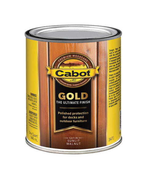 Cabot Gold Transparent Deck Varnish Sunlit Walnut 1 qt.