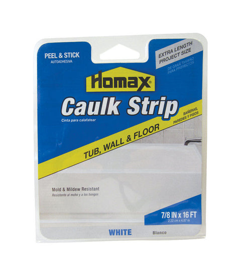 Homax Caulk Strips White 7/8 in. x 16 ft.
