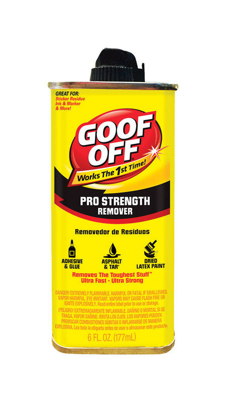 Goof Off Pro Strength Adhesive Remover 6 oz. Liquid