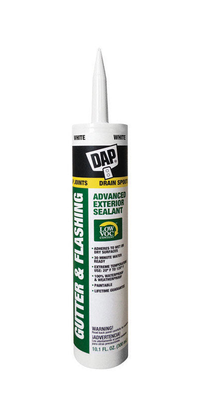 Dap Gutter and Flashing Caulk White 10.1 oz.