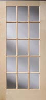 30 in. x 80 in. 15 Lite French Door Exterior