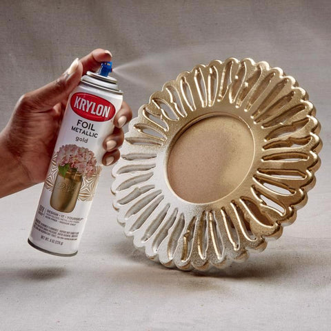 Krylon Premium Foil Gold Metallic Spray Paint 8 oz