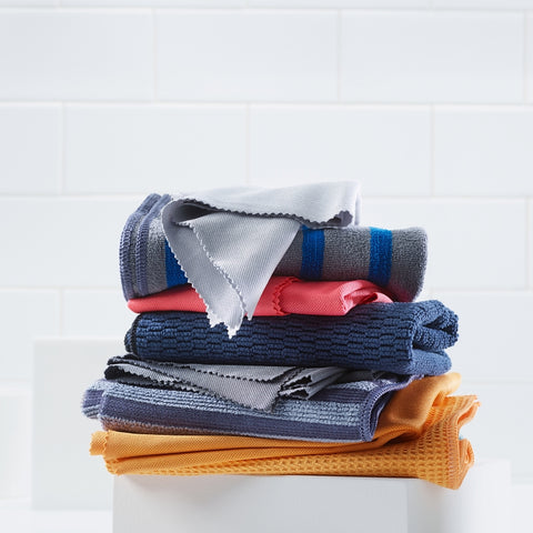 e-cloth 10617 Cleaning Cloth Set, Microfiber, Gray/Silver