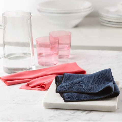 e-cloth 10635 Granite and Stone Cleaning Cloth Kit, 12-1/2 in L, 12-1/2 in W, Polyamide/Polyester