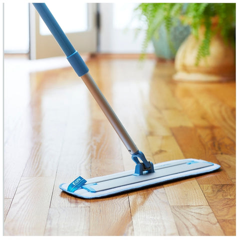 e-cloth 10620 Deep Clean Mop, Aluminum, Blue/Silver