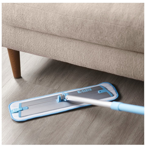 e-cloth 10620 Deep Clean Mop, Aluminum, Blue/Silver