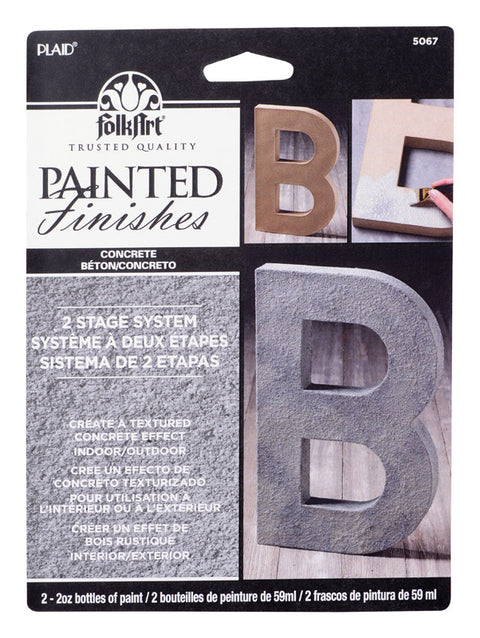 Plaid FolkArt Flat Concrete Hobby Paint 4 oz.