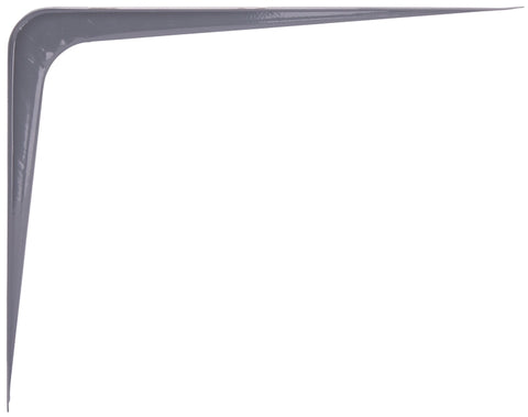 ProSource 21141PGL-PS Shelf Bracket, 182 lb/Pair, 12 in L, 10 in H, Steel, Gray, Pack of 20